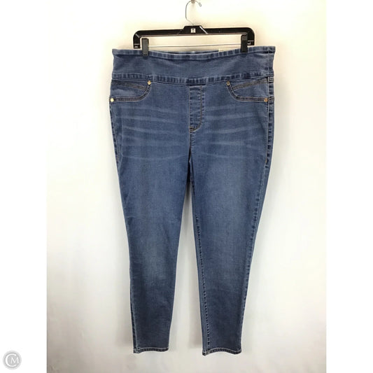 Jeans Straight By Seven 7 In Blue, Size: 18