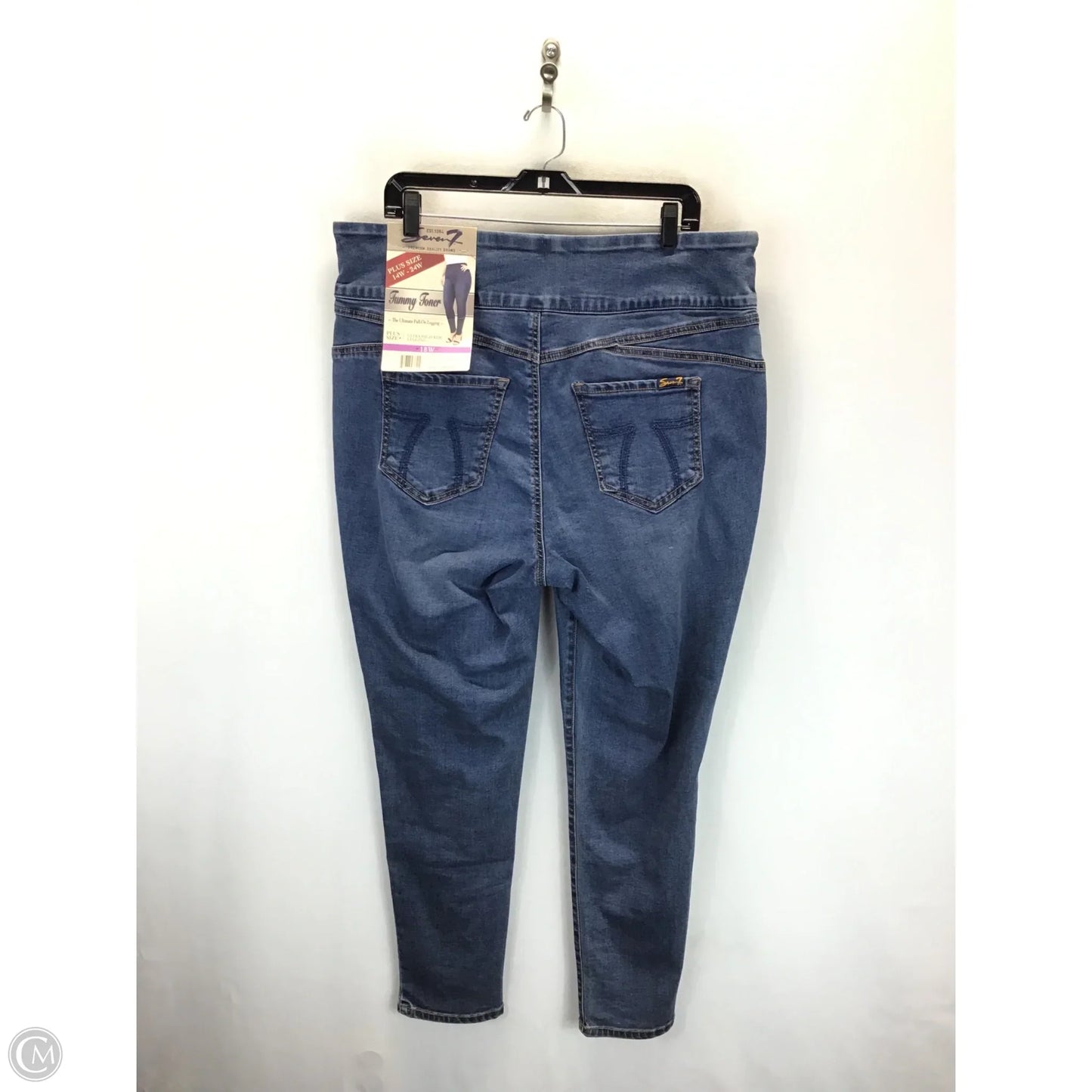 Jeans Straight By Seven 7 In Blue, Size: 18