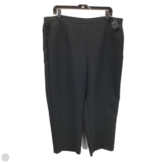 Pants Dress By Alfred Dunner In Black, Size: 18