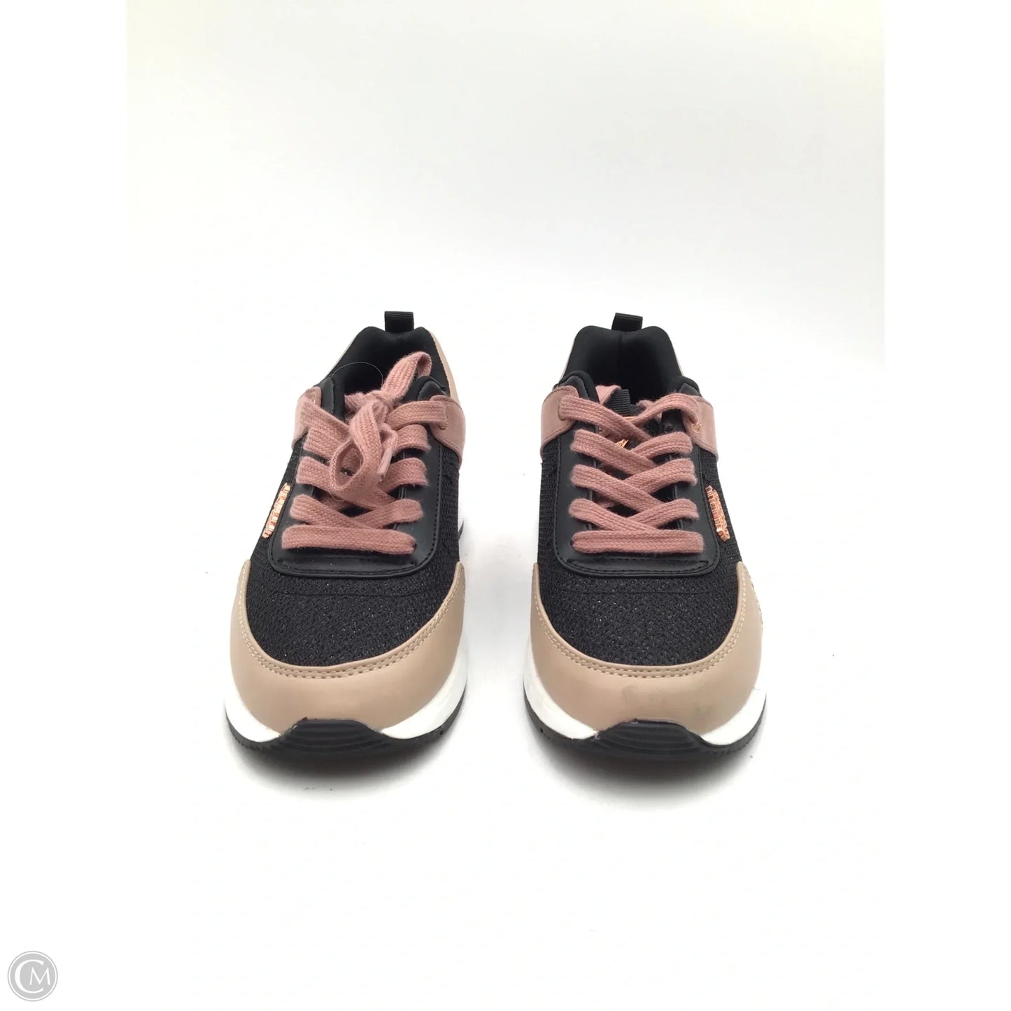 Shoes Athletic By Guess In Black & Pink, Size: 8