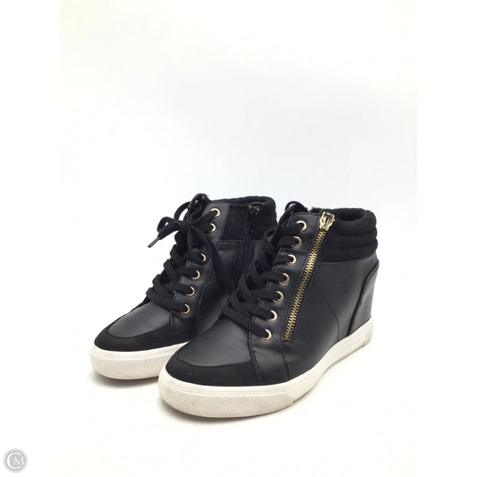 Boots Ankle Heels By Aldo In Black, Size: 8