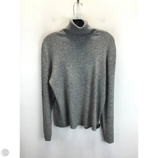 Sweater By Karen Scott In Black & White, Size: Xl