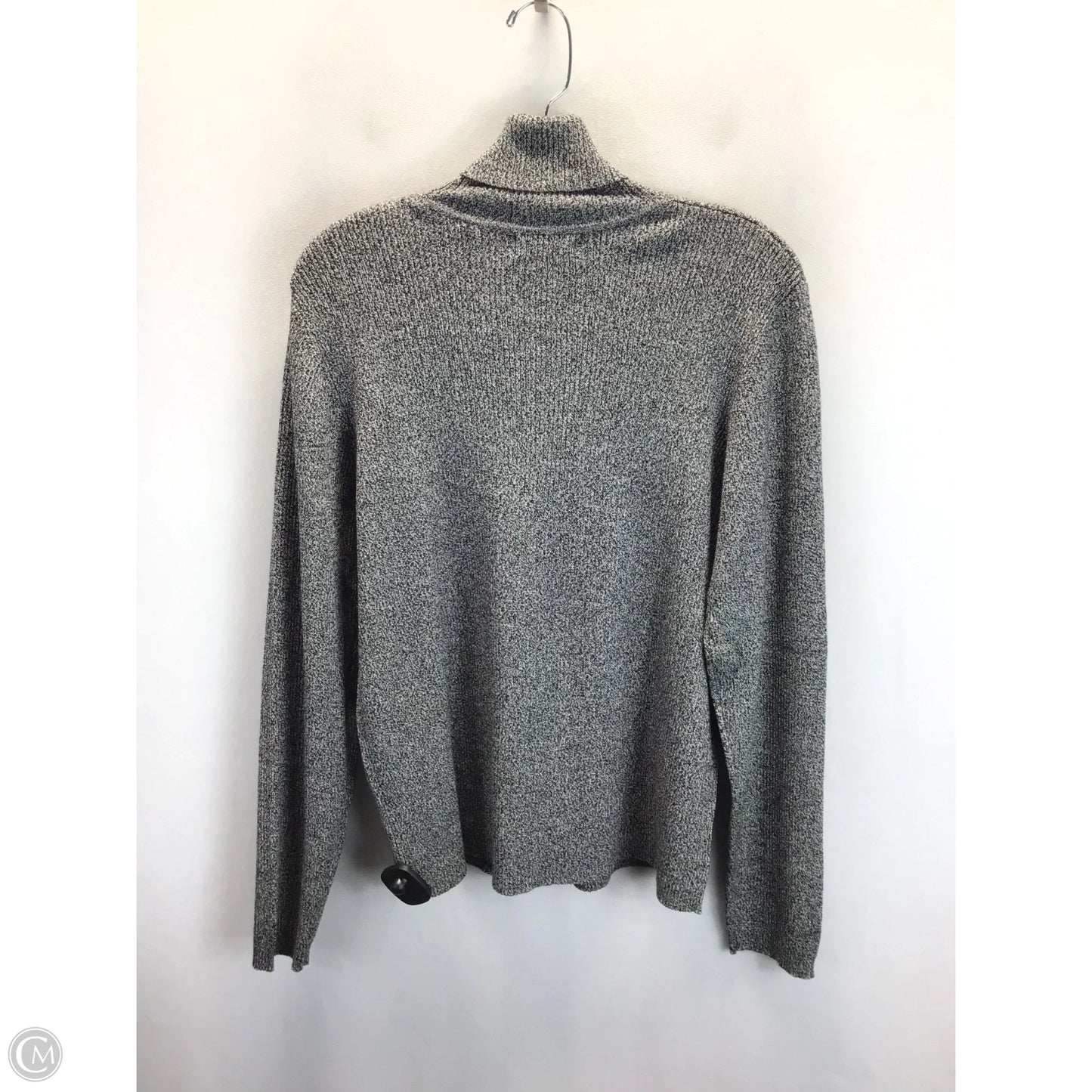 Sweater By Karen Scott In Black & White, Size: Xl