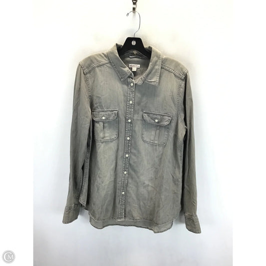 Top Long Sleeve By Merona In Grey, Size: Xl