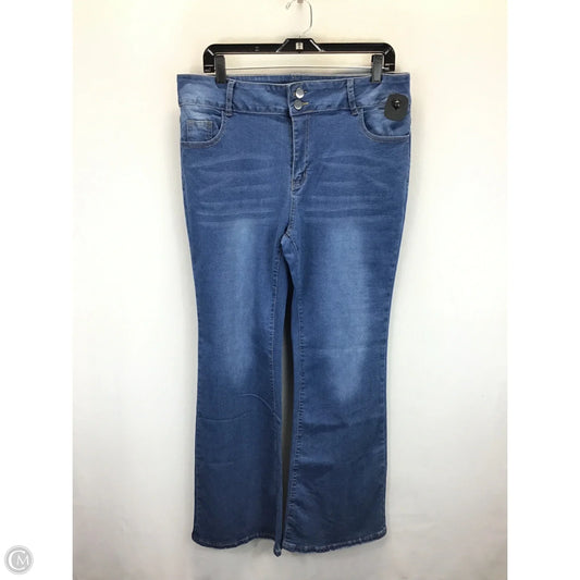 Jeans Flared By Clothes Mentor In Blue, Size: 2x