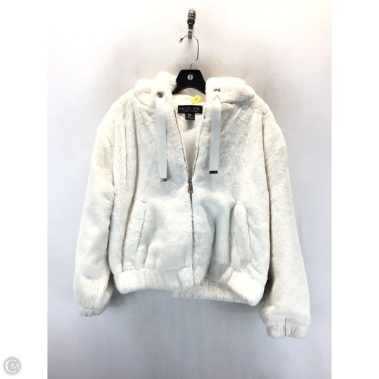 Coat Faux Fur & Sherpa By Rachel Zoe In White, Size: M