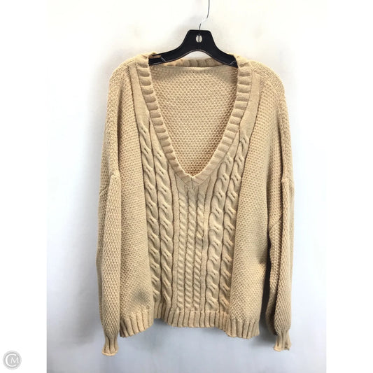 Sweater By Shein In Tan, Size: 24