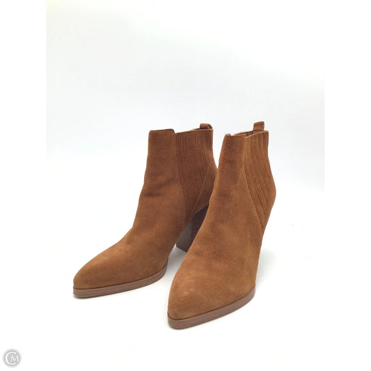 Boots Ankle Flats By Marc Fisher In Brown, Size: 8