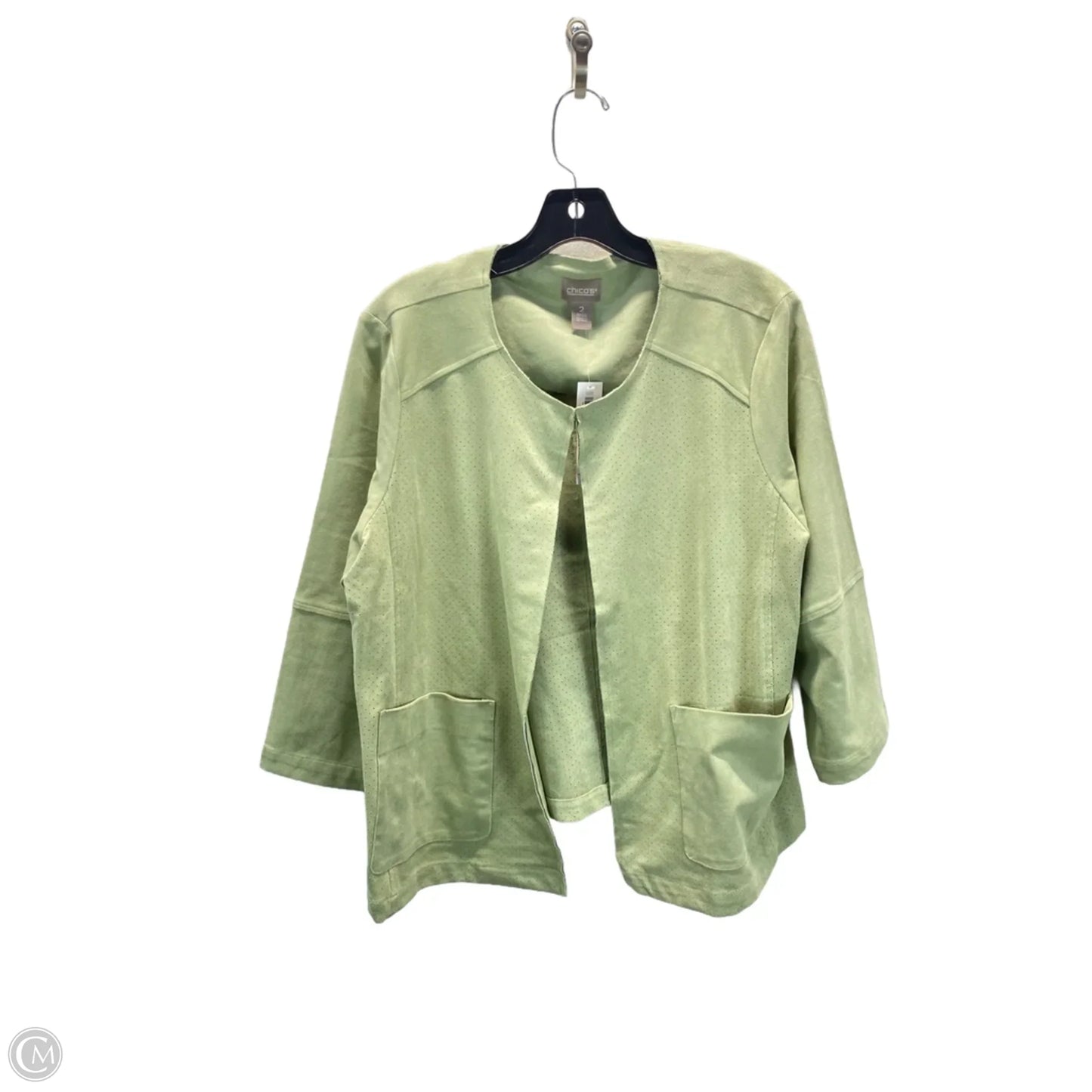 Cardigan By Chicos In Green, Size: Xl