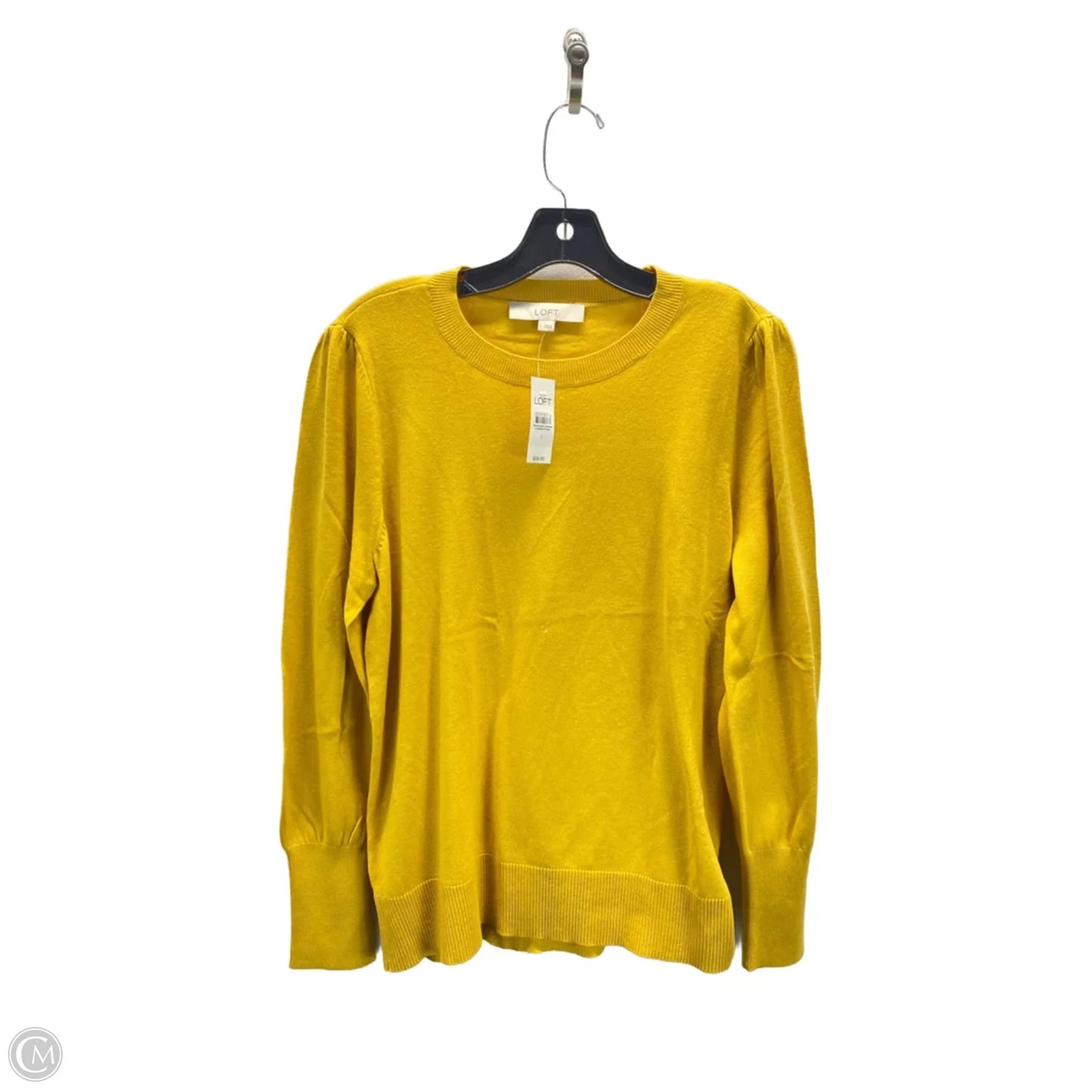 Sweater By Loft In Yellow, Size: L