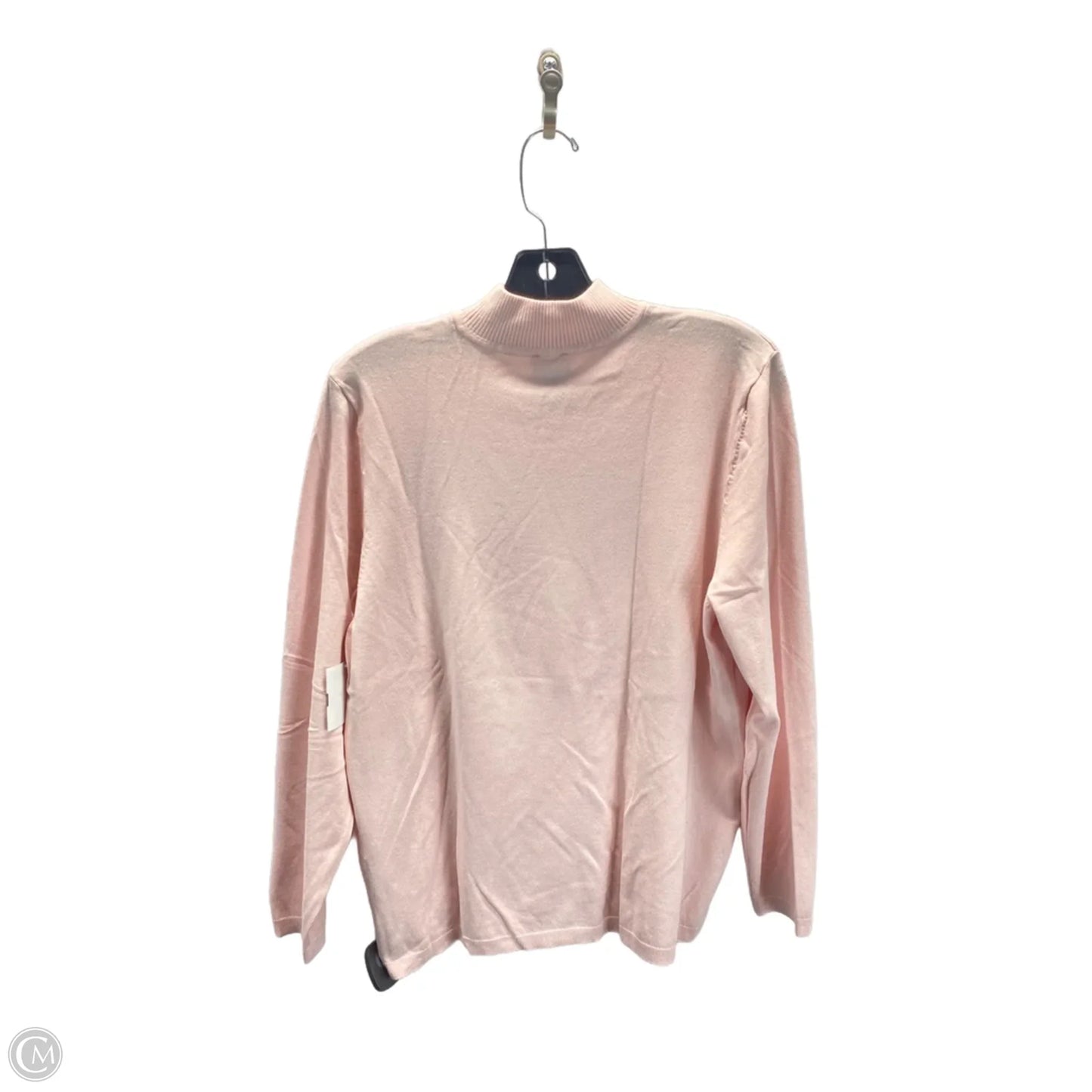 Sweater By Chicos In Pink, Size: Xl