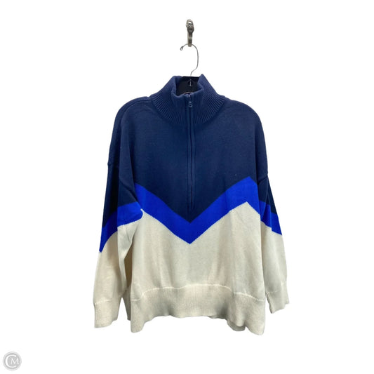 Sweater By Lou And Grey In Blue & White, Size: Xl