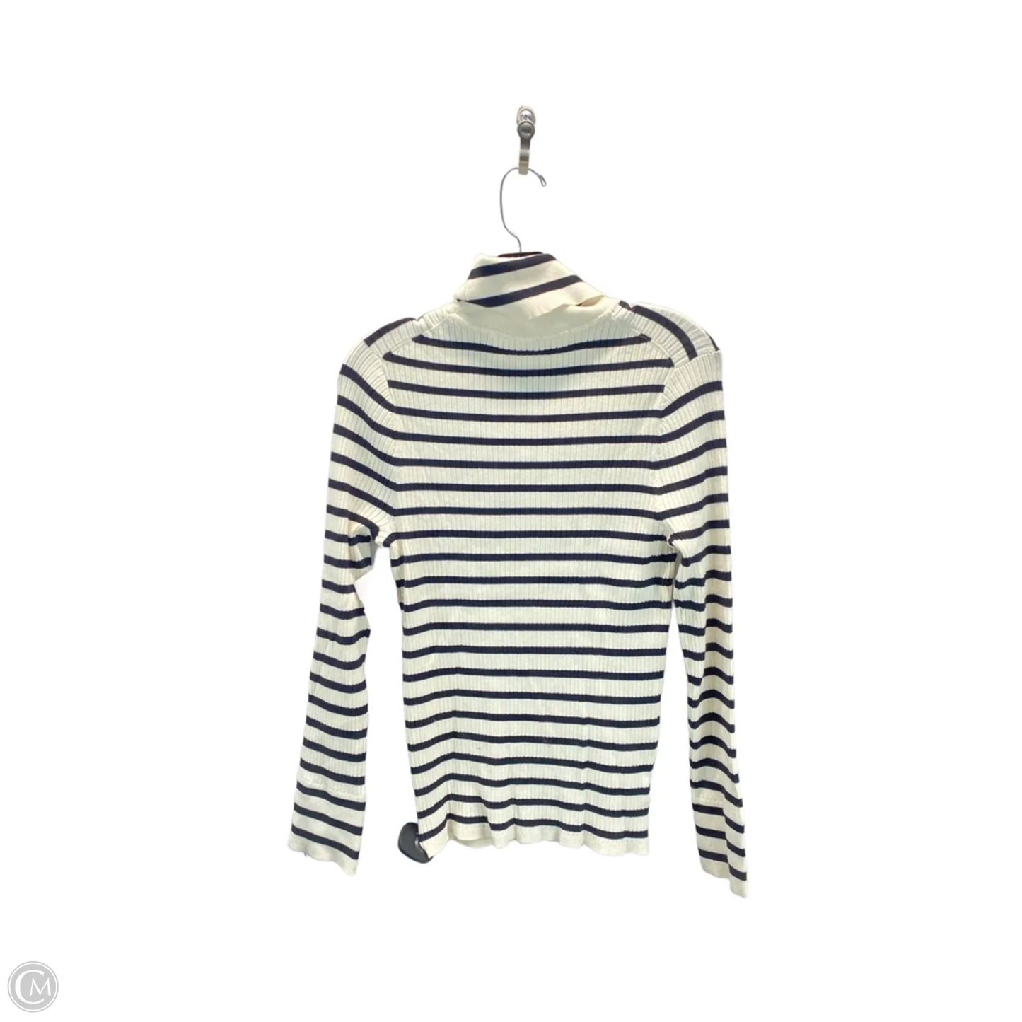 Top Long Sleeve By Loft In Striped Pattern, Size: Xl