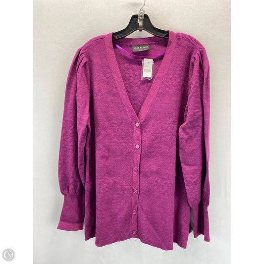 Cardigan By Lane Bryant In Purple, Size: 22