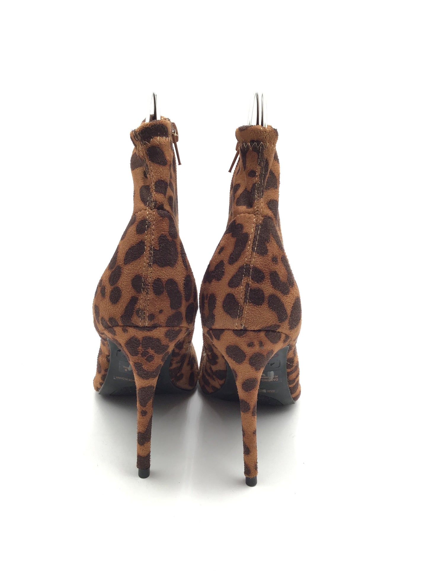 Boots Ankle Heels By Anne Michelle In Leopard Print, Size: 8