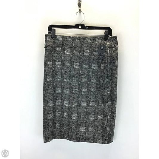 Skirt Midi By Soho Design Group In Black & Grey, Size: 10