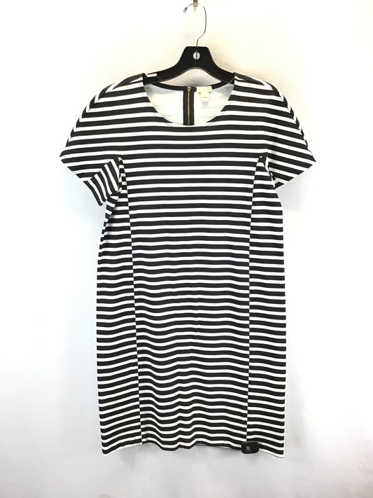 Dress Casual Midi By J. Crew In Striped Pattern, Size: M