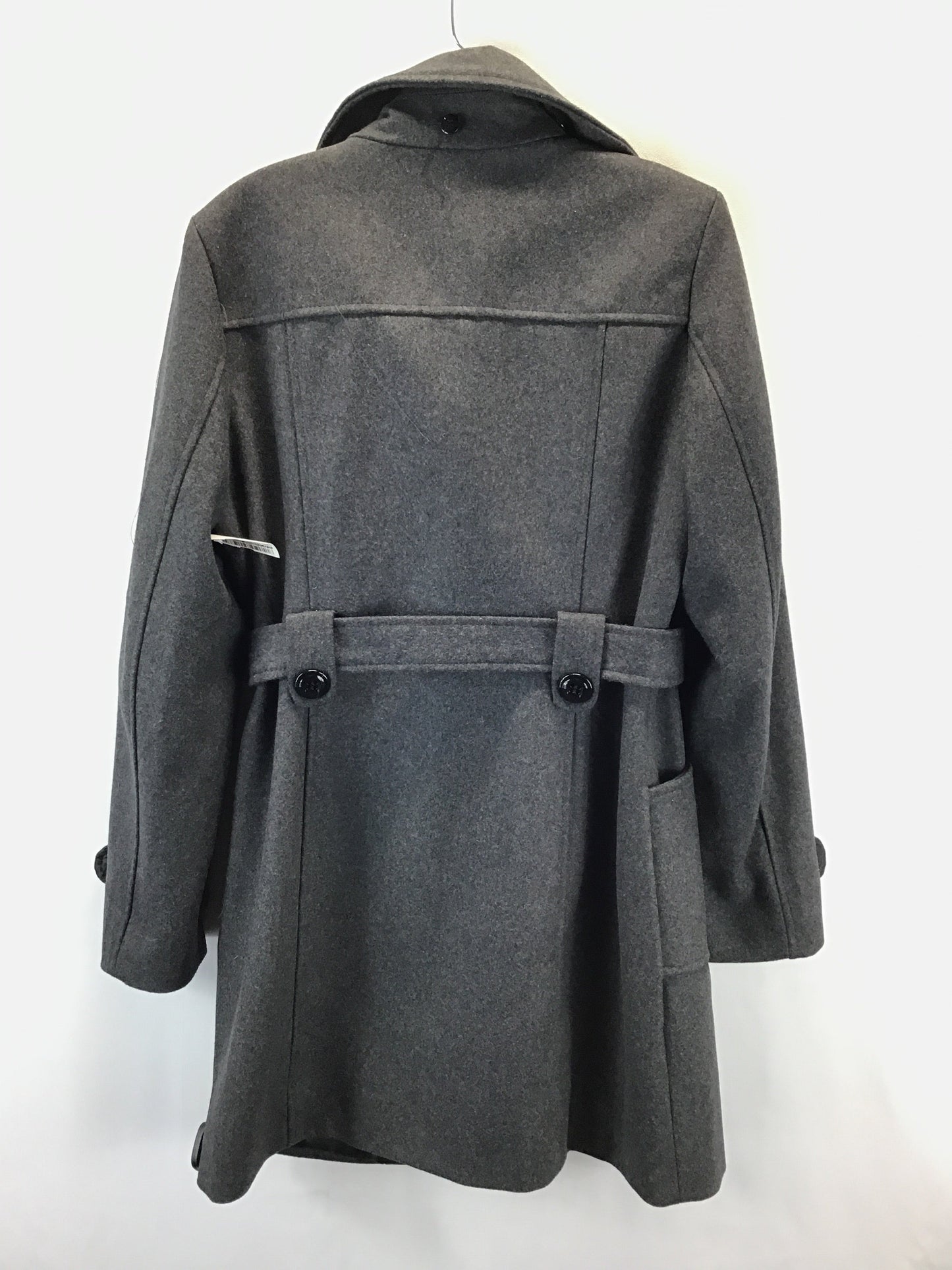 Coat Peacoat By Liz Claiborne In Grey, Size: M