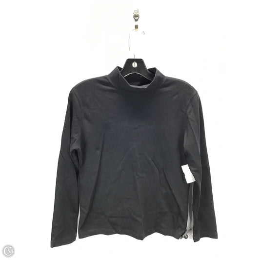 Top Long Sleeve Basic By St Johns Bay In Black, Size: M