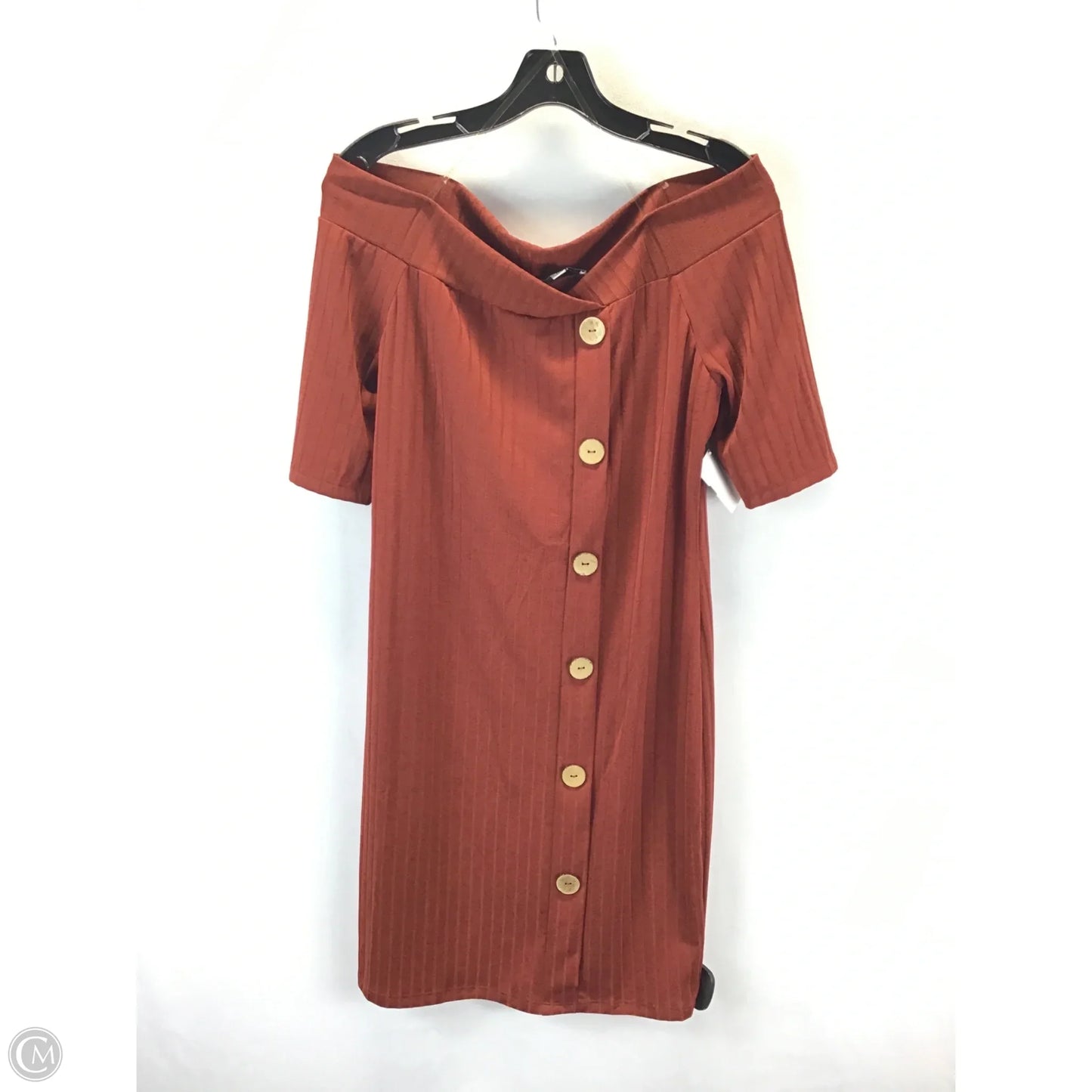 Dress Casual Short By Haute Monde In Brown, Size: 1x