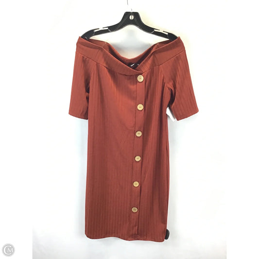 Dress Casual Short By Haute Monde In Brown, Size: 1x