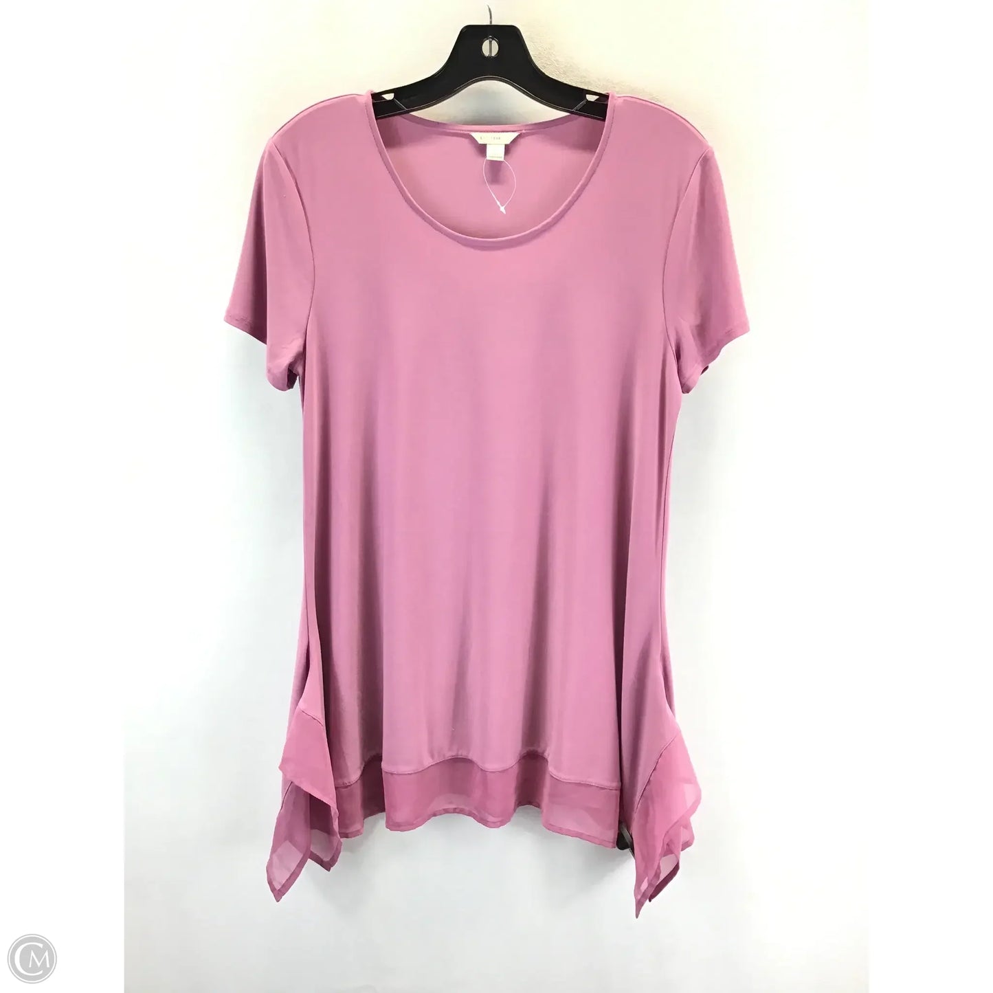 Top Short Sleeve Basic By Clothes Mentor In Pink, Size: S