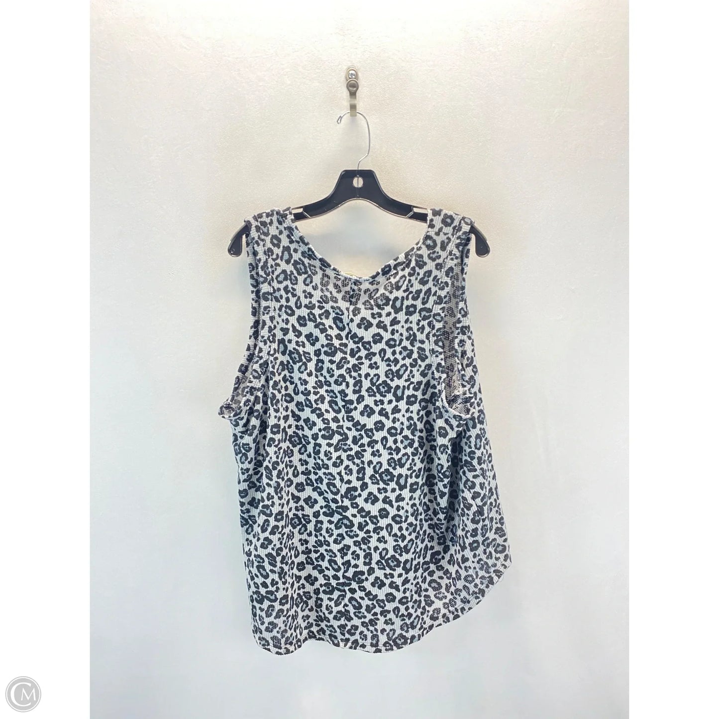 Top Sleeveless By Clothes Mentor In Leopard Print, Size: 3x