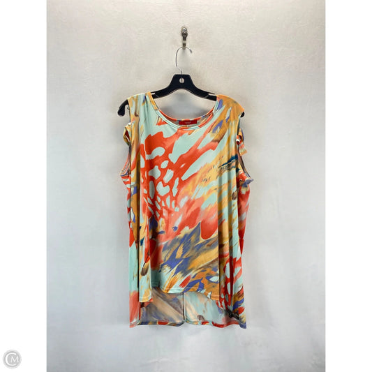 Top Sleeveless By Clothes Mentor In Multi-colored, Size: 2x