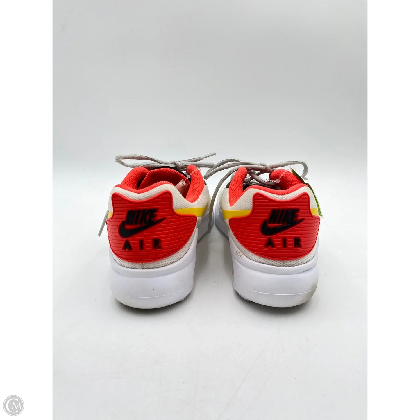 Shoes Athletic By Nike In White & Yellow, Size: 8.5