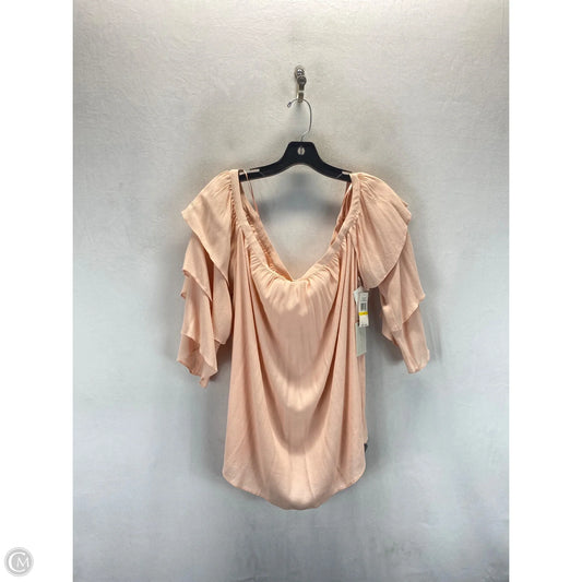 Blouse 3/4 Sleeve By 1.state In Peach, Size: M