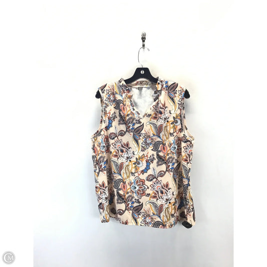 Top Sleeveless By Shein In Multi-colored, Size: L