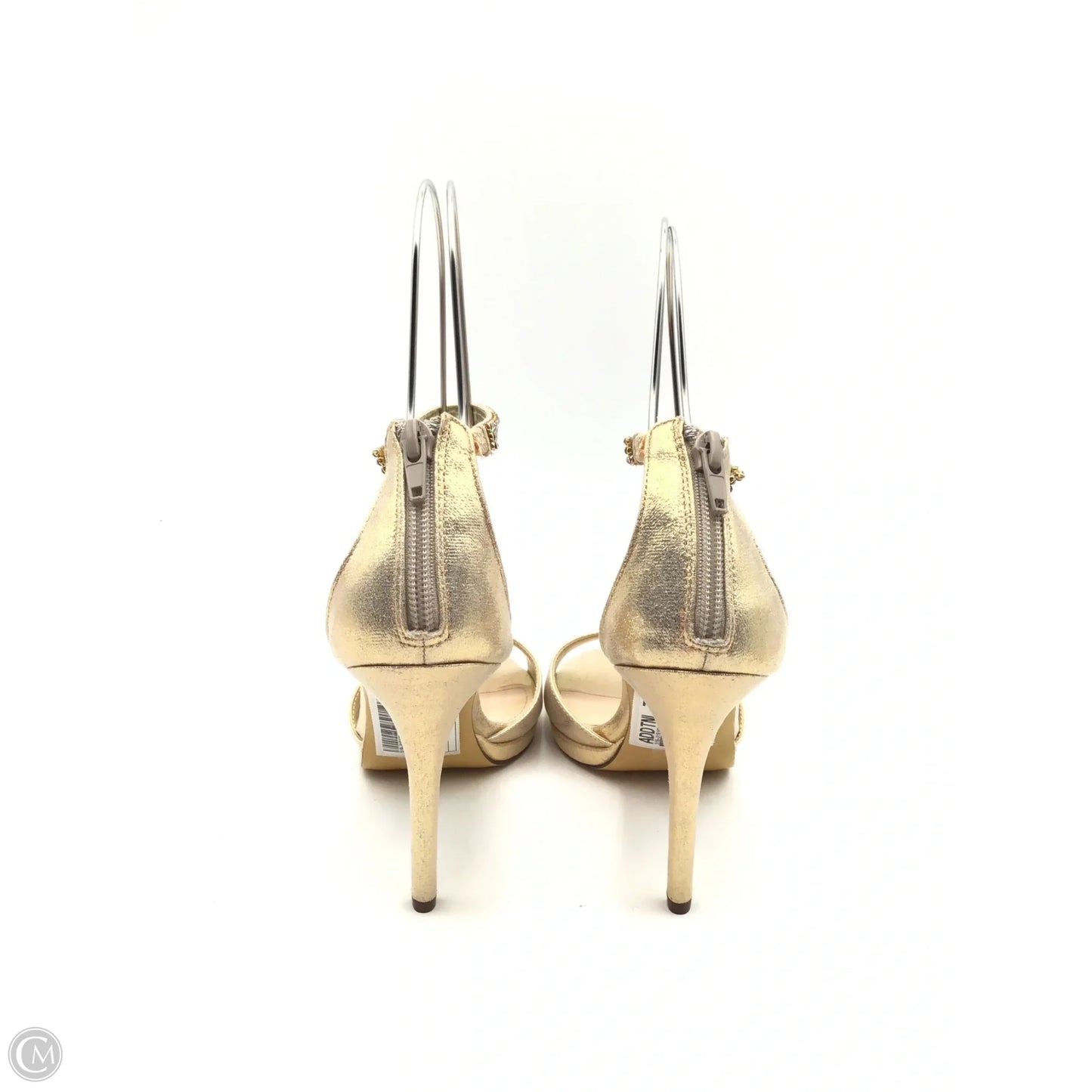 Sandals Heels Stiletto By Nina In Gold, Size: 7.5