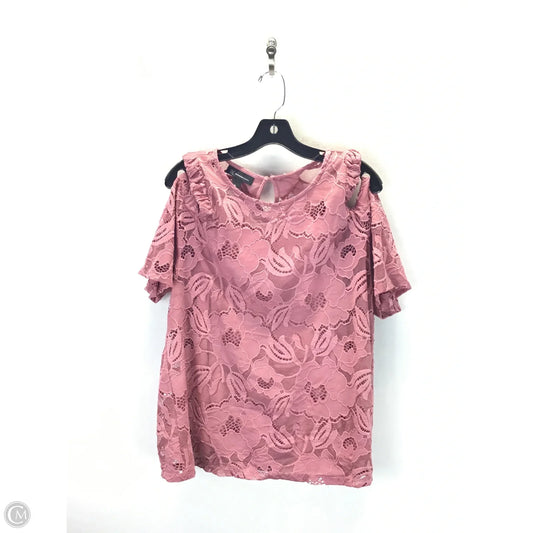 Top Short Sleeve By Inc In Pink, Size: Xl