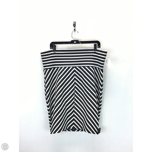 Skirt Midi By Torrid In Striped Pattern, Size: 12