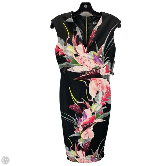 Dress Casual Midi By New York And Co In Floral Print, Size: Xs
