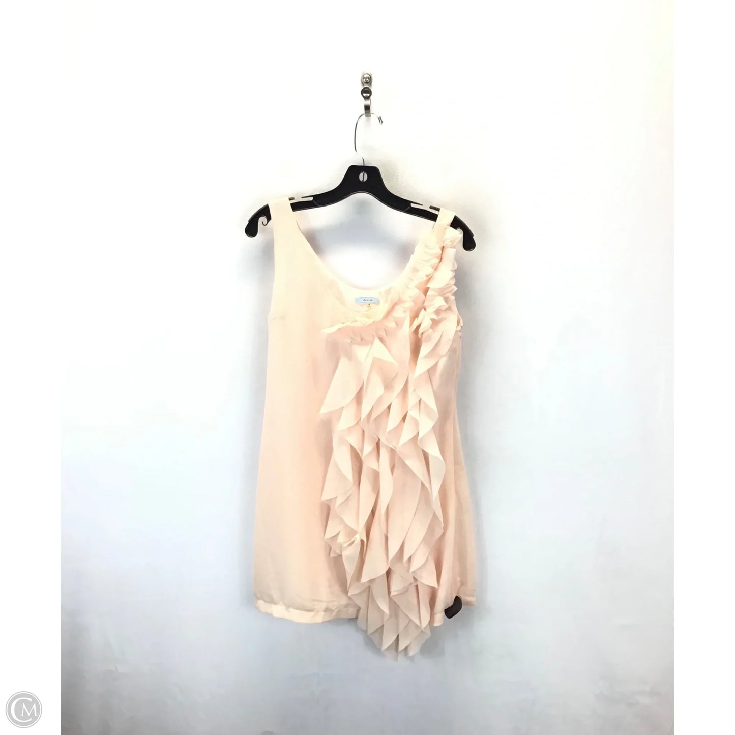 Dress Casual Short By Clothes Mentor In Peach, Size: M