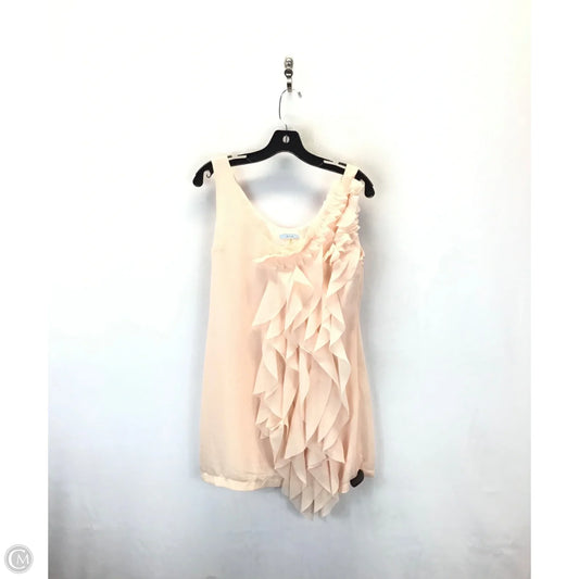 Dress Casual Short By Clothes Mentor In Peach, Size: M