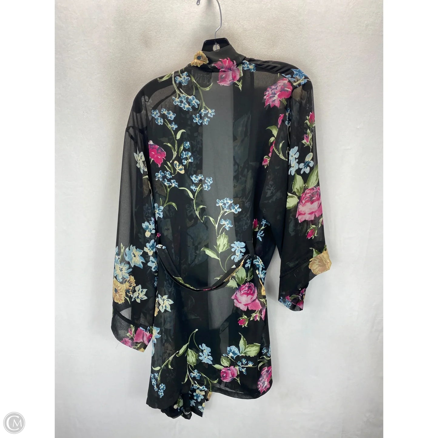 Cardigan By Clothes Mentor In Floral Print, Size: Osfm