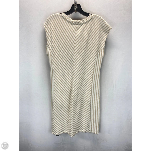 Dress Casual Short By Liz Claiborne In Cream & Tan, Size: M