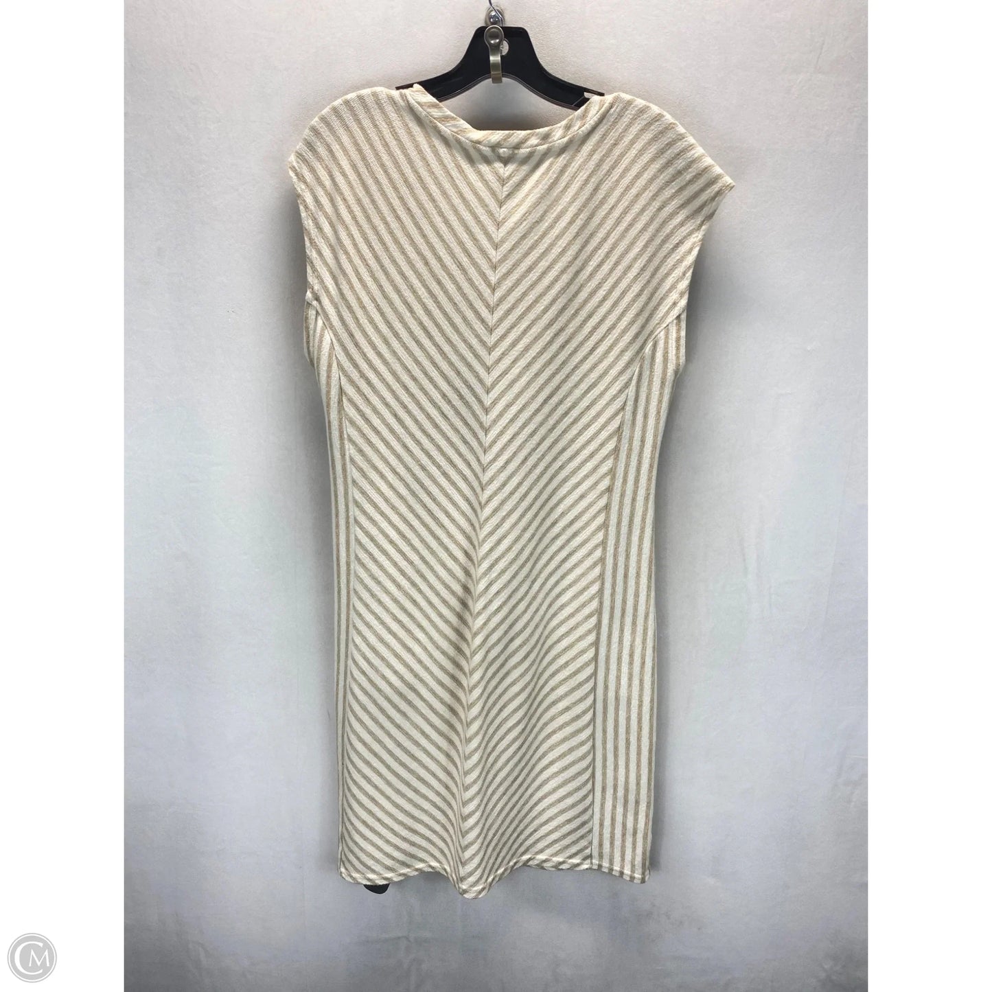 Dress Casual Short By Liz Claiborne In Cream & Tan, Size: M