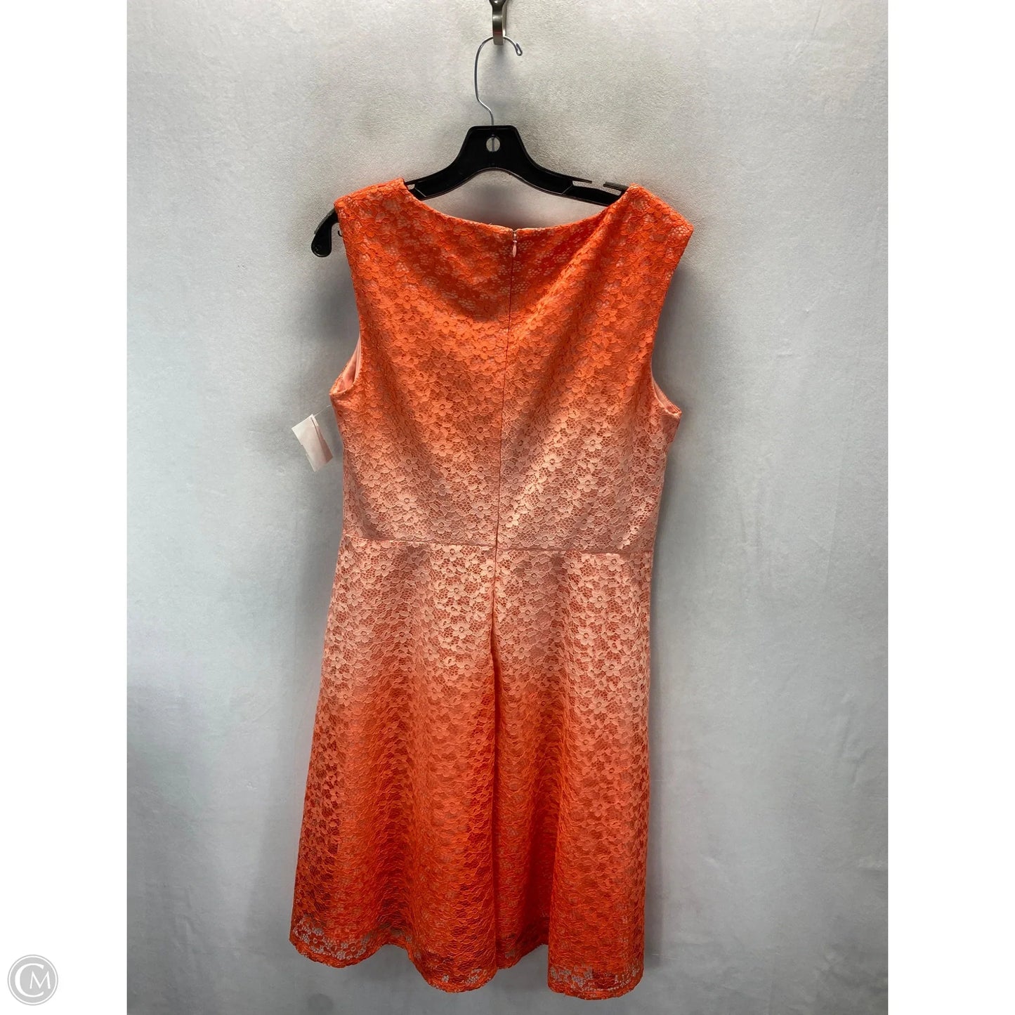 Dress Casual Midi By Sandra Darren In Orange, Size: L