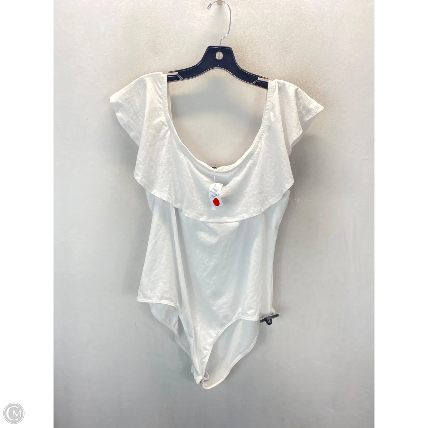 Bodysuit By Ambiance Apparel In White, Size: 3x