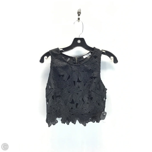 Top Sleeveless By Lush In Black, Size: M