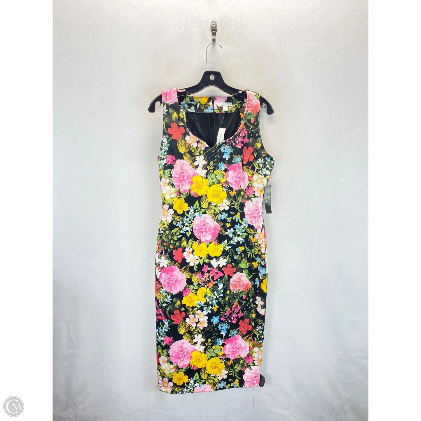 Dress Casual Midi By New York And Co In Floral Print, Size: M