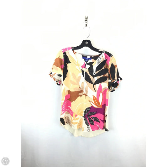 Top Short Sleeve By Apt 9 In Multi-colored, Size: M