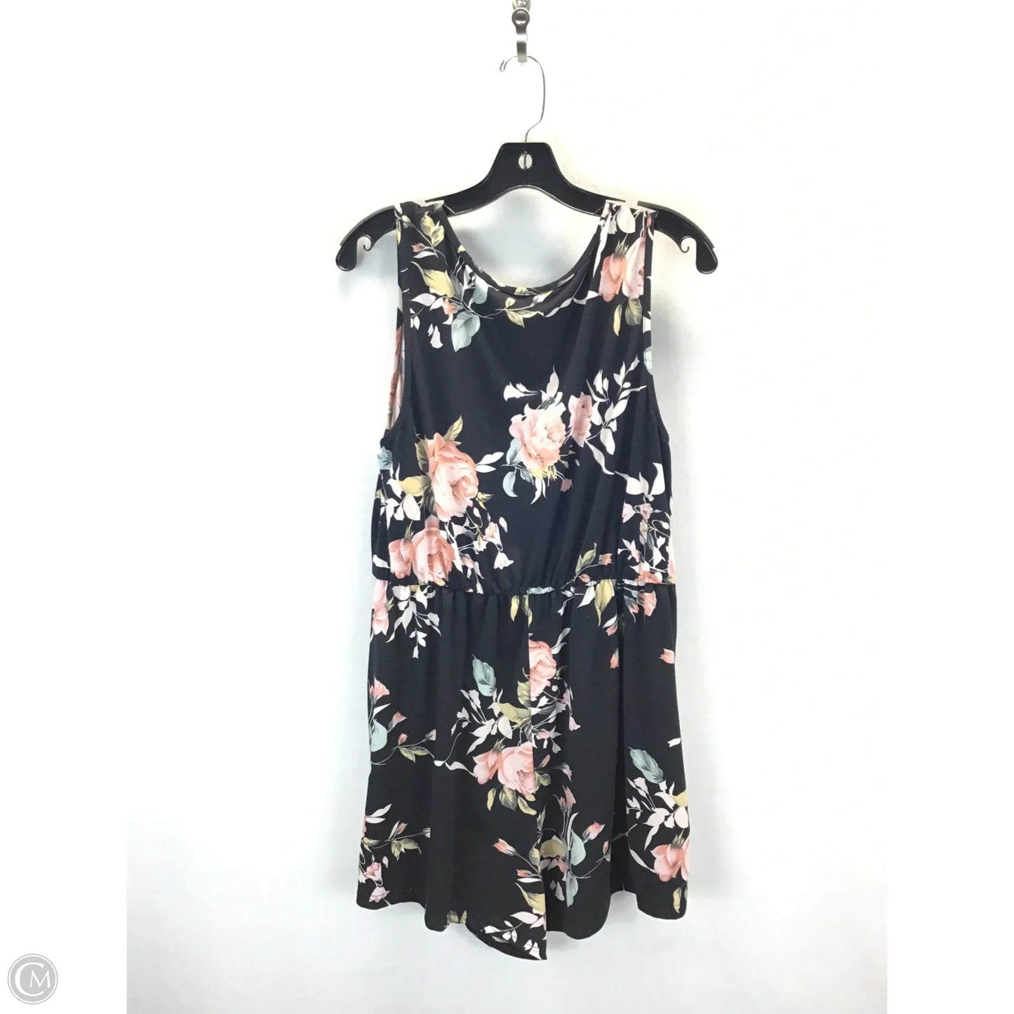 Romper By Clothes Mentor In Floral Print, Size: 1x