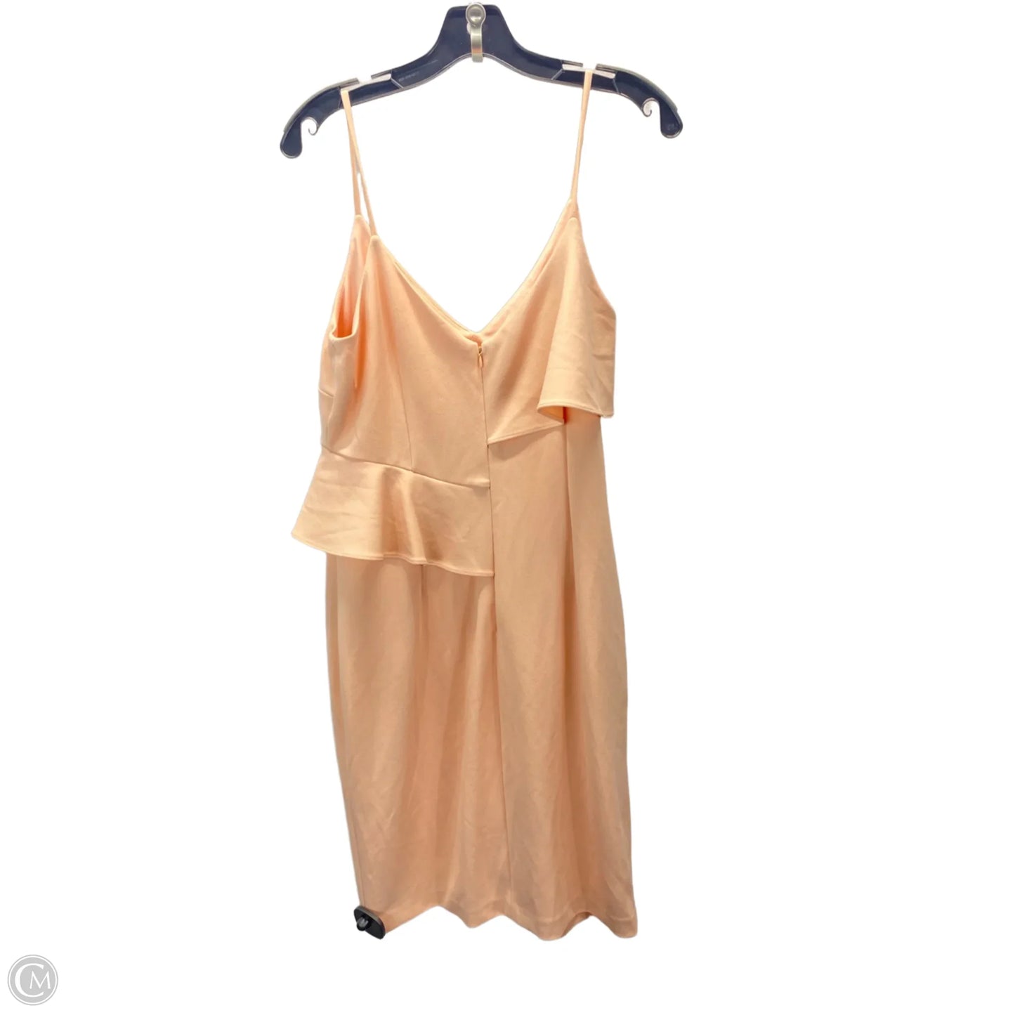 Dress Casual Midi By Calvin Klein In Peach, Size: M