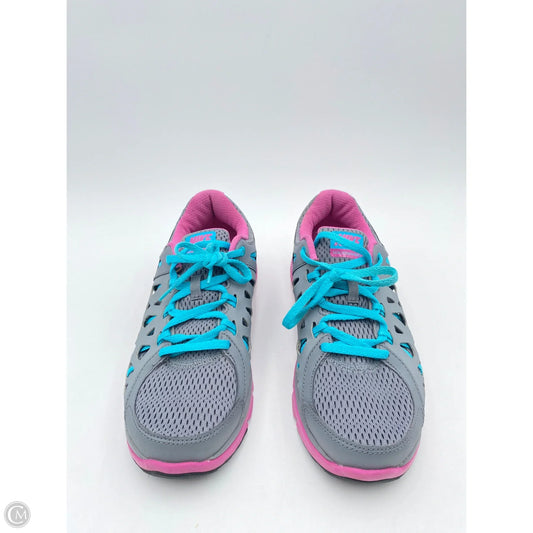 Shoes Sneakers By Nike In Grey & Pink, Size: 8