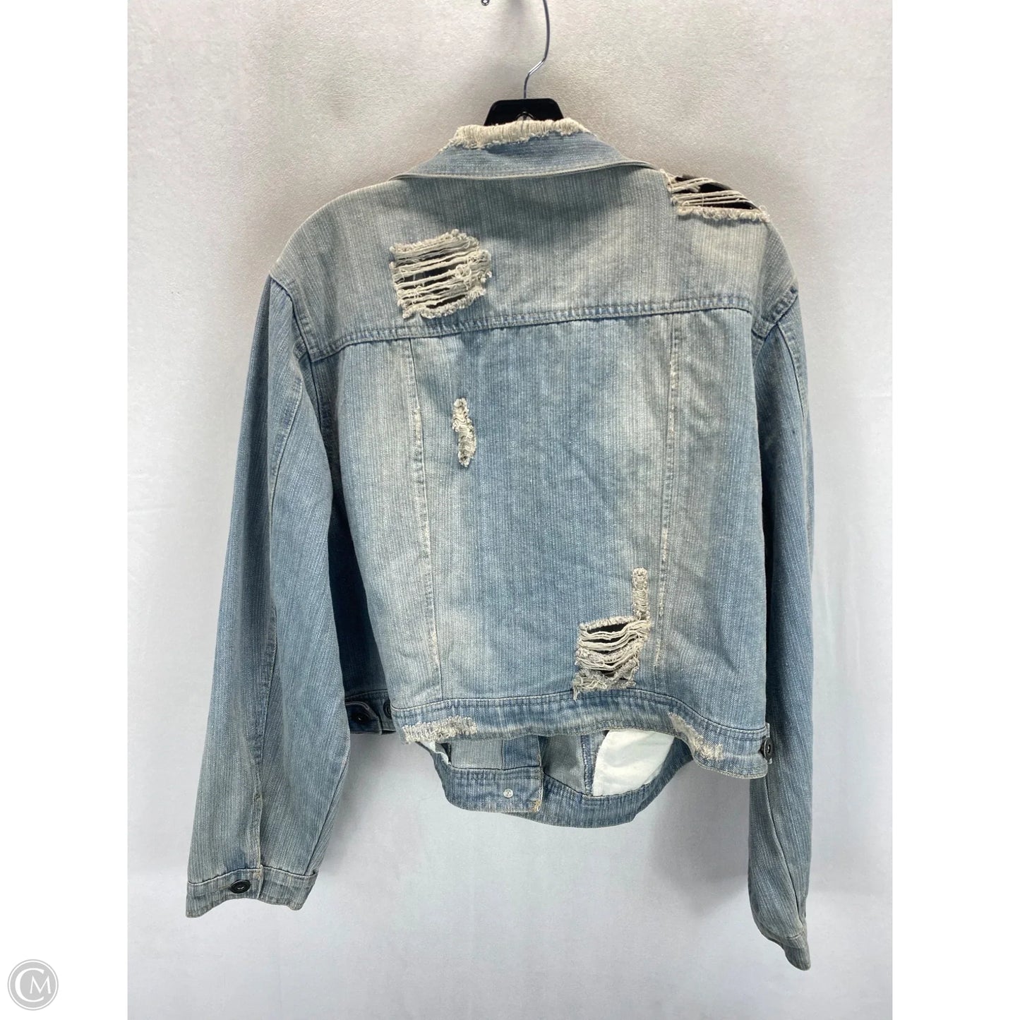 Jacket Denim By Highway In Blue Denim, Size: 3x