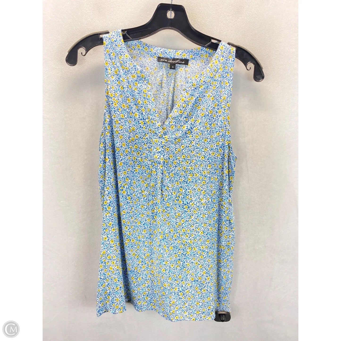 Top Sleeveless By Ava Christine In Floral Print, Size: S